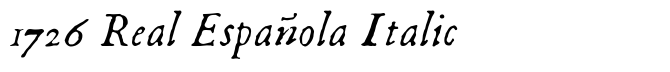 1726 Real Española Italic